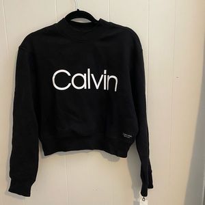 New Calvin Klein cropped sweatshirt size medium